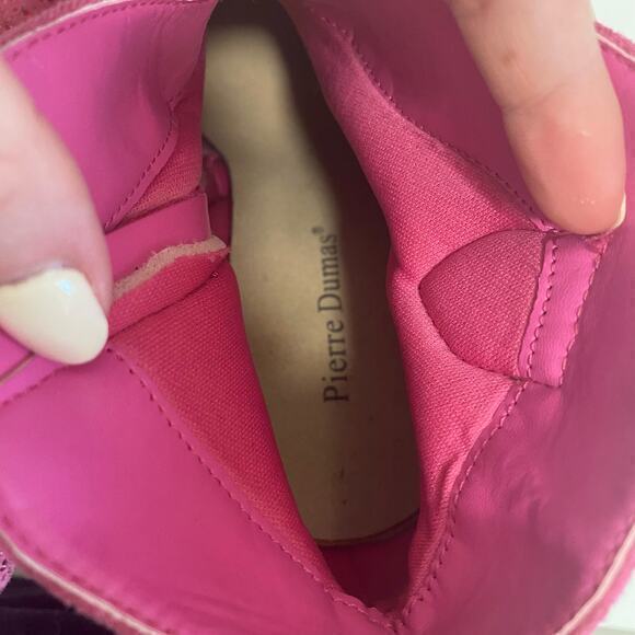 Pierre Dumas Pink Bedazzled Heeled Boots Booties Size 10‎ - Picture 5 of 8